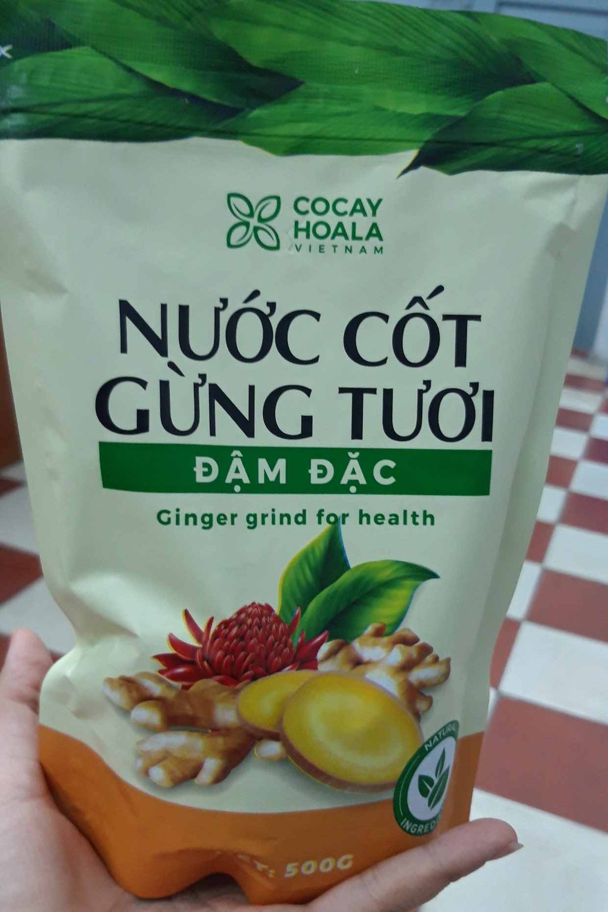 Nước cốt gừng tươi đậm đặc
