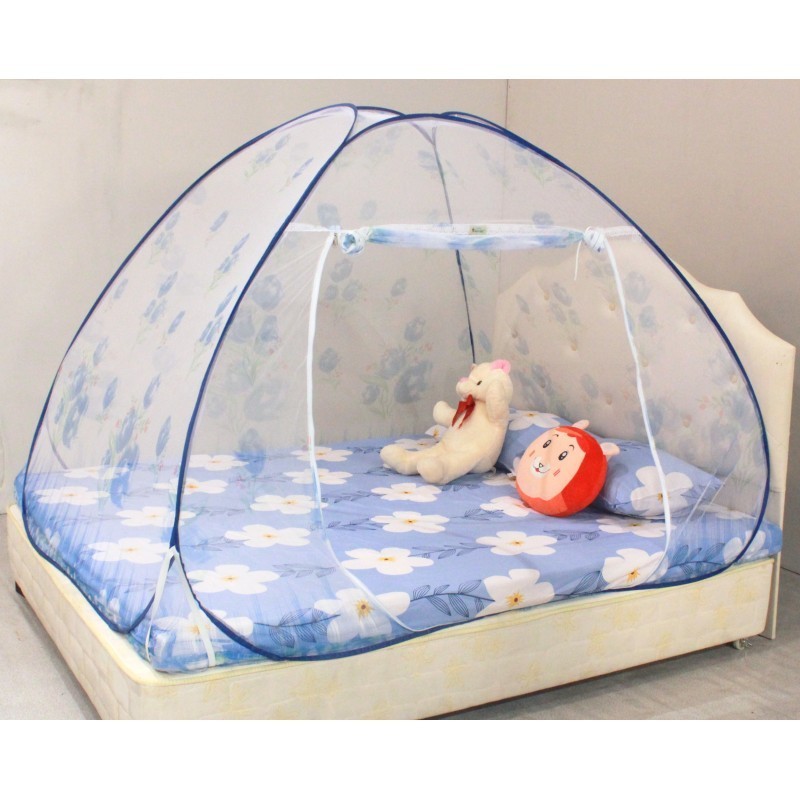 Mùng chụp người lớn ngăn muỗi hiệu quả M2x2M - Thiết kế tự bung không đáy thông minh có thể gấp gọn khi không sử dụng - Tiện lợi để mang theo khi du lịch Màn che cao cấp