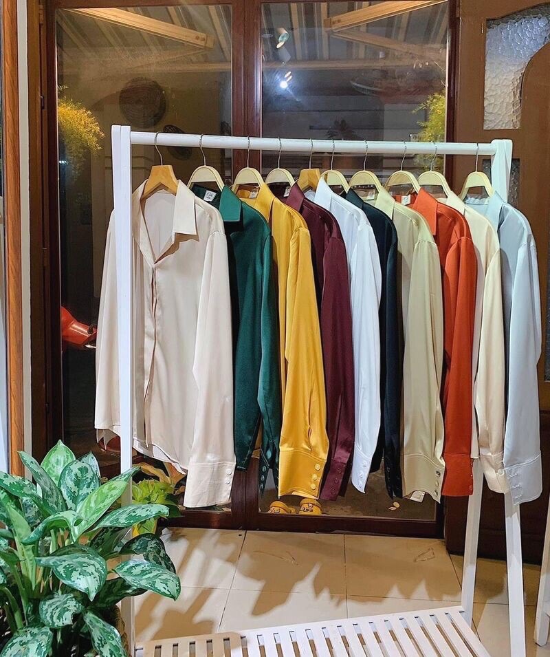 Áo sơ mi lụa công sở cao cấp