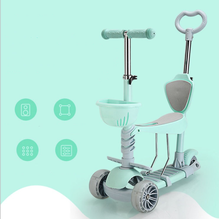 Katla Xe Scooter Kids Đa Năng Hummer GreenMint U6 Daily Essential
