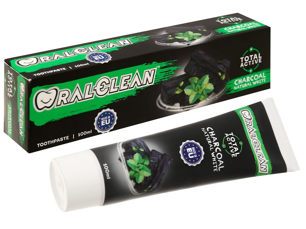 Kem đánh răng Oral-Clean Charcoal Natural White 100ml