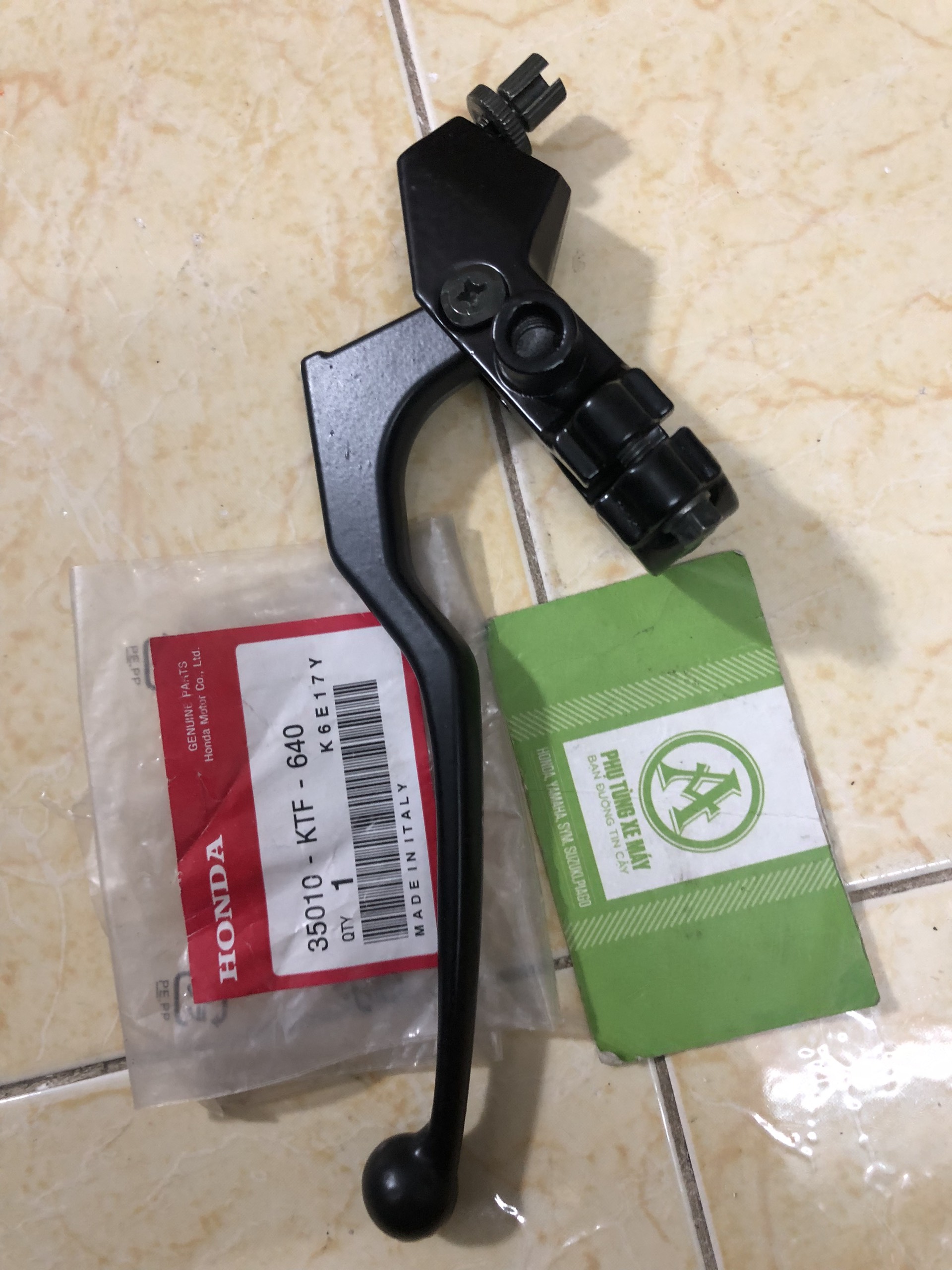 Tay anbija ( tay côn ) ba gác gắn được ghi đông phi 22mm