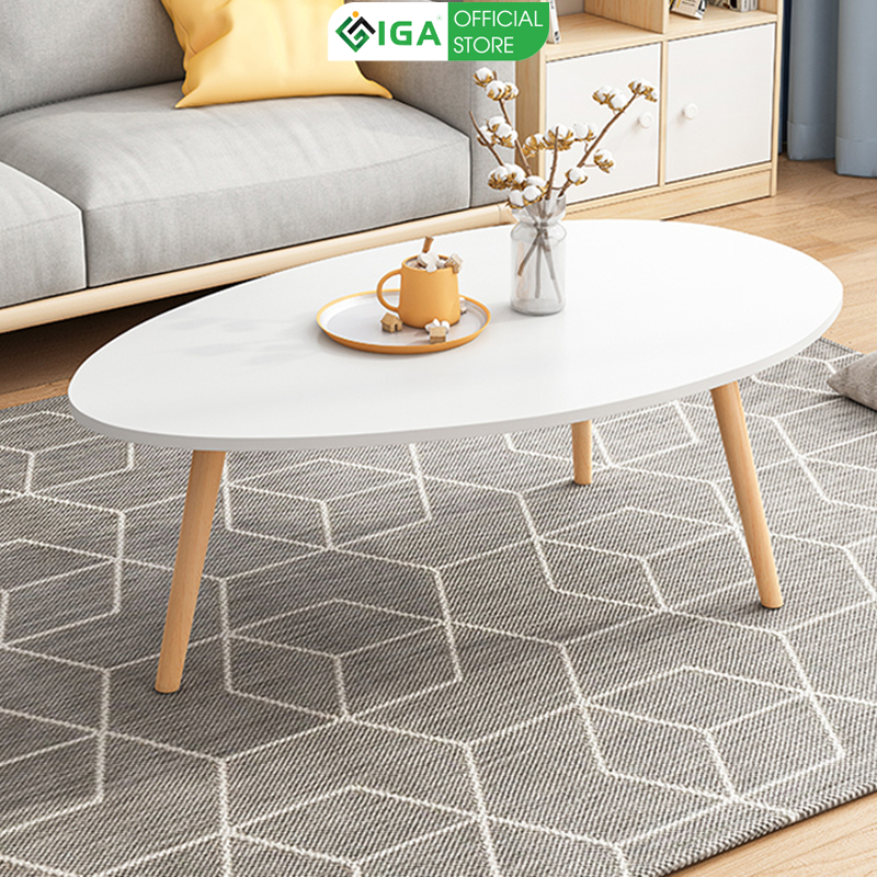 Bàn Trà Sofa\Bàn Trà Cafe Chân Gỗ Sồi - GP55