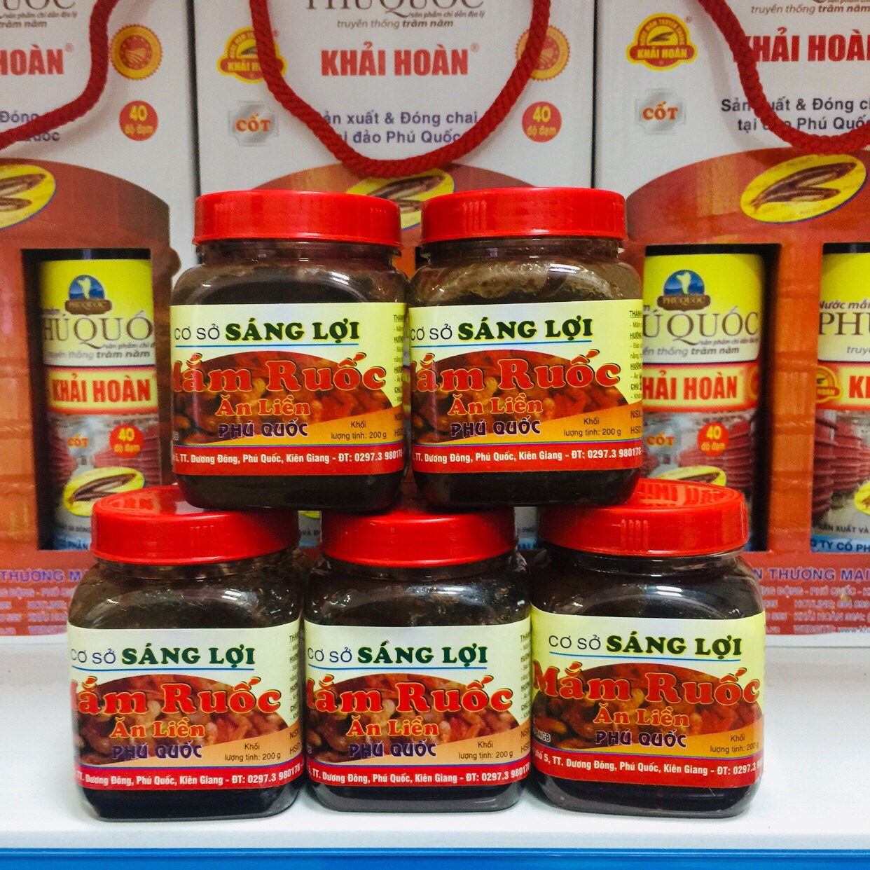 Combo 5 hũ mắm ruốc ăn liền SÁNG LỢI 200gr
