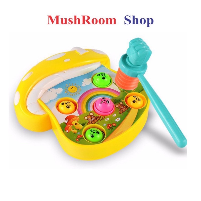Đồ Chơi Đập Thú Hình Nấm Có Nhạc Dành Cho Bé