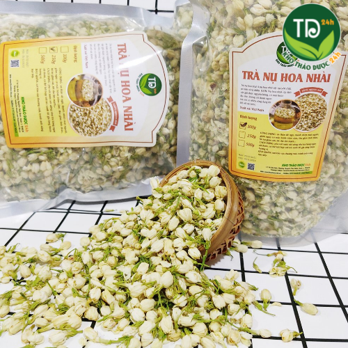 [500 gram] Trà hoa nhài loại 1, cực thơm, pha trà, ướp hương thơm, thanh nhiệt, giải độc, giảm cân, đẹp dáng, sáng da, cải thiện tiêu hóa, 100% thiên nhiên | Kho thảo dược 24h