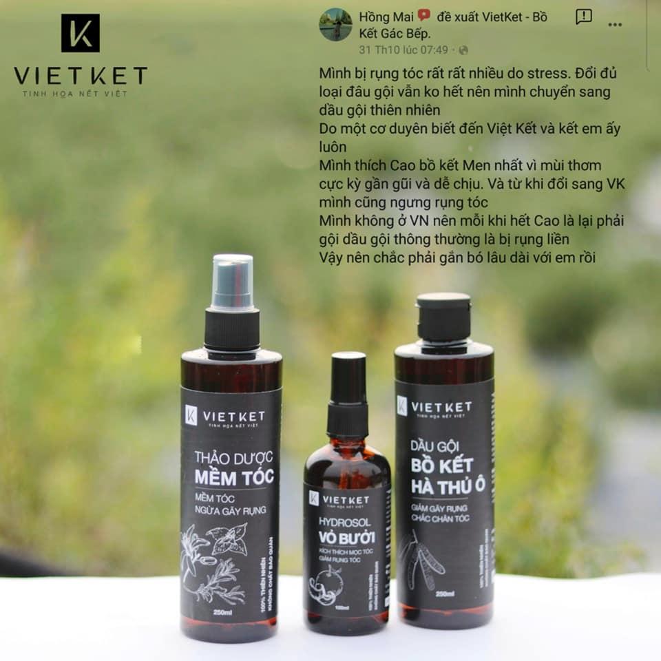 ( Freeship ) Dầu gội bồ kết hà thủ ô việt kết