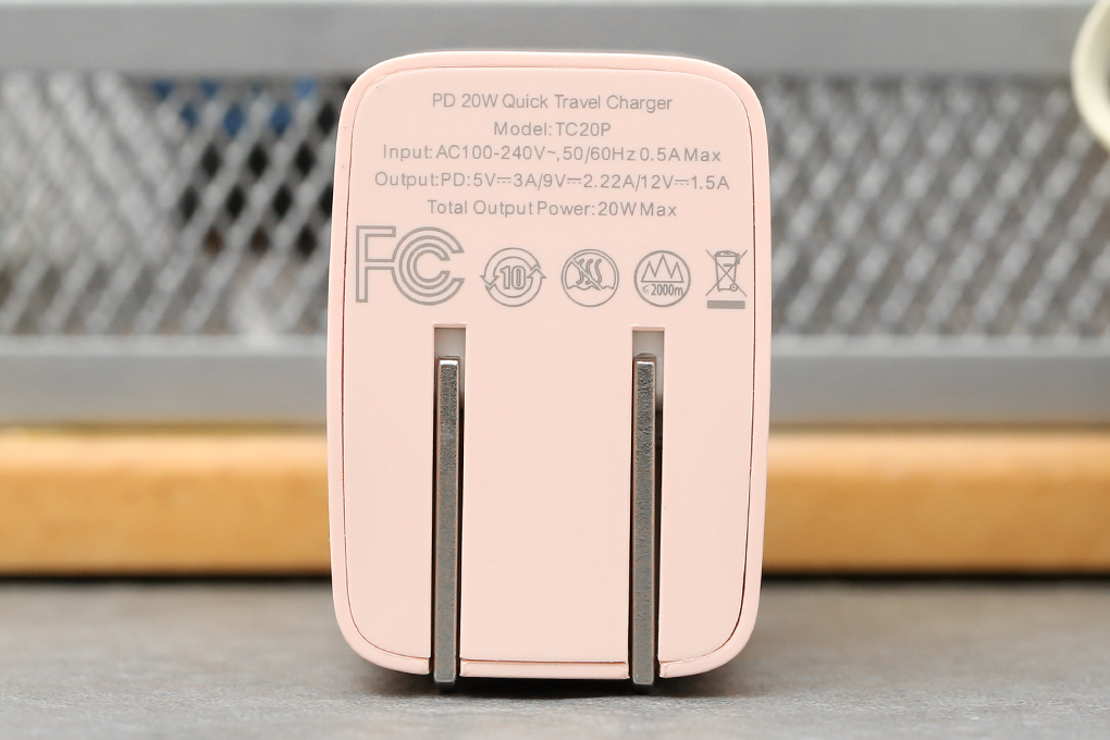 Adapter Sạc Type C PD 20W Xmo0P Hồng