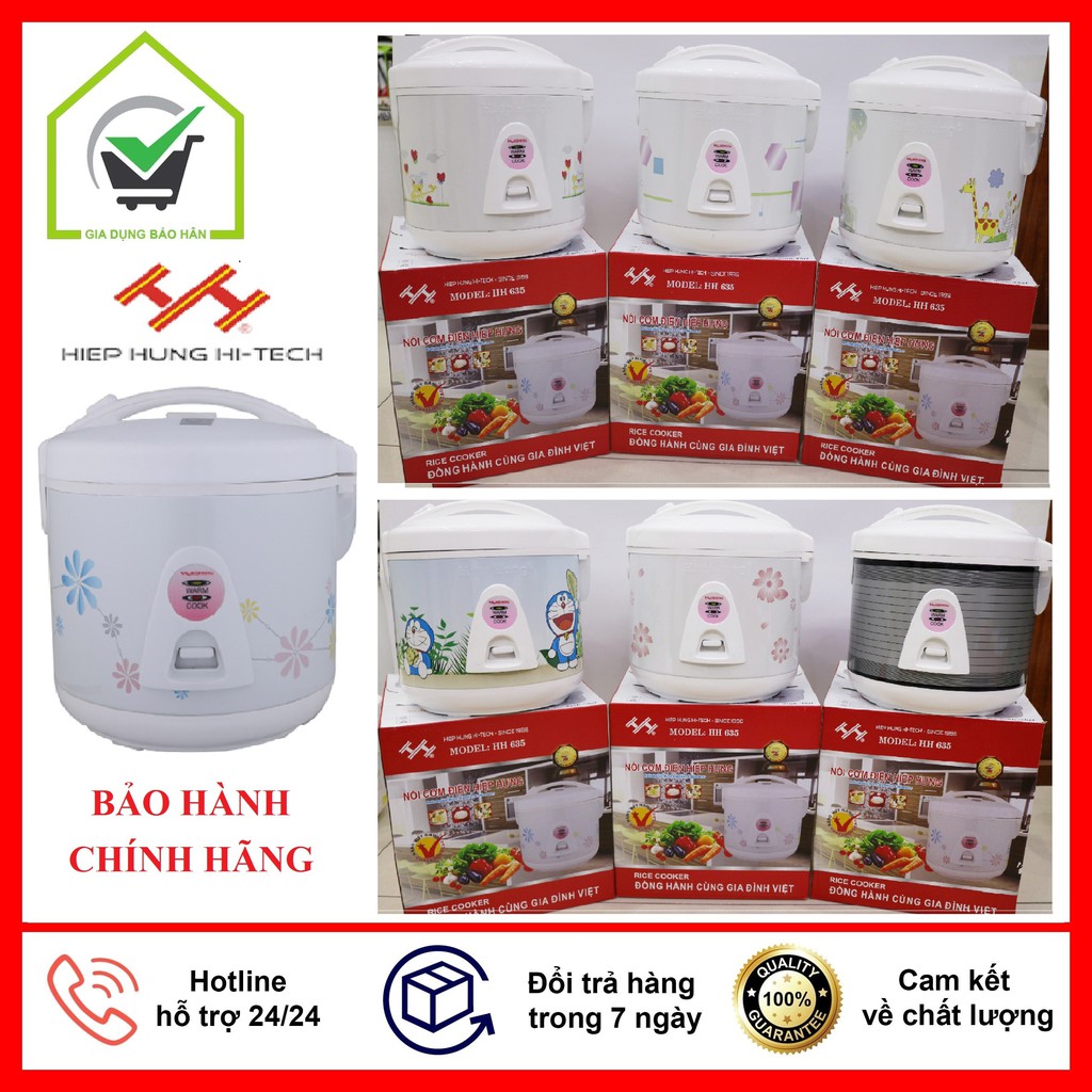 [Hàng Chính Hãng] Nồi cơm điện mini Hiệp Hưng HH635 1 Lít (1-2 người ăn)