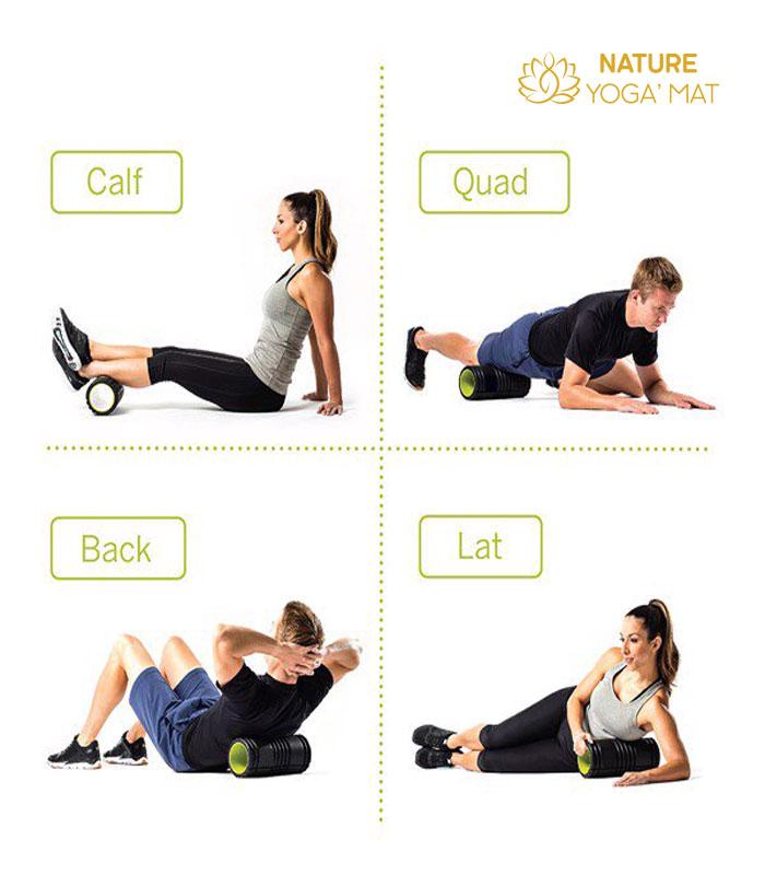Ống Lăn Massage/ Làm Giãn cơ Foam Roller Cao Cấp 33-45-50cm