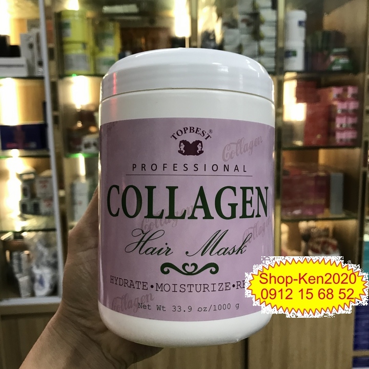 Kem hấp phục hồi tóc Topbest Collagen 1000ml