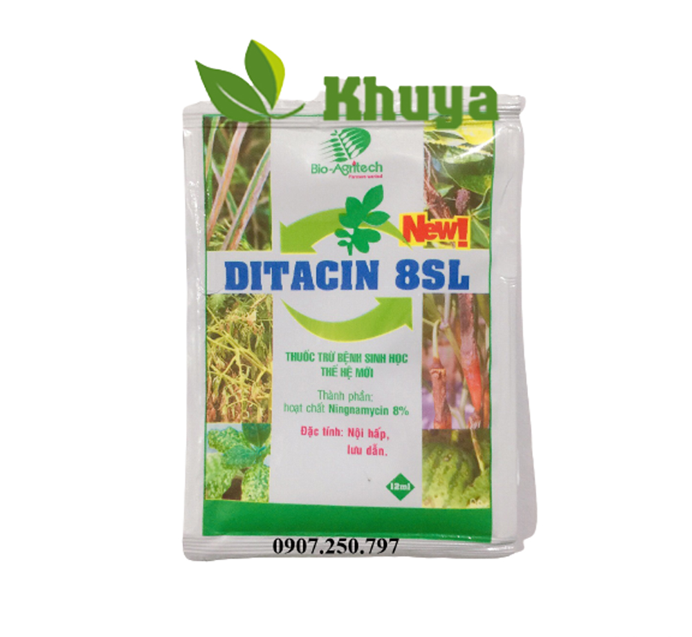 Thuốc trừ bệnh sinh học Ditacin 8SL 12ml Nấm và Vi Khuẩn