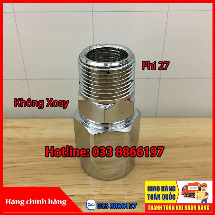 Đầu nối ống cao su xăng dầu với cò bơm