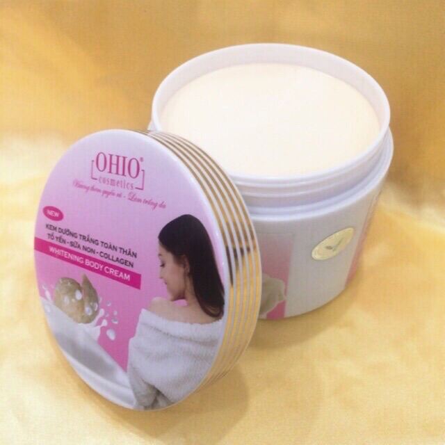 Kem body OHIO tổ yến-sữa non-colagen 300g