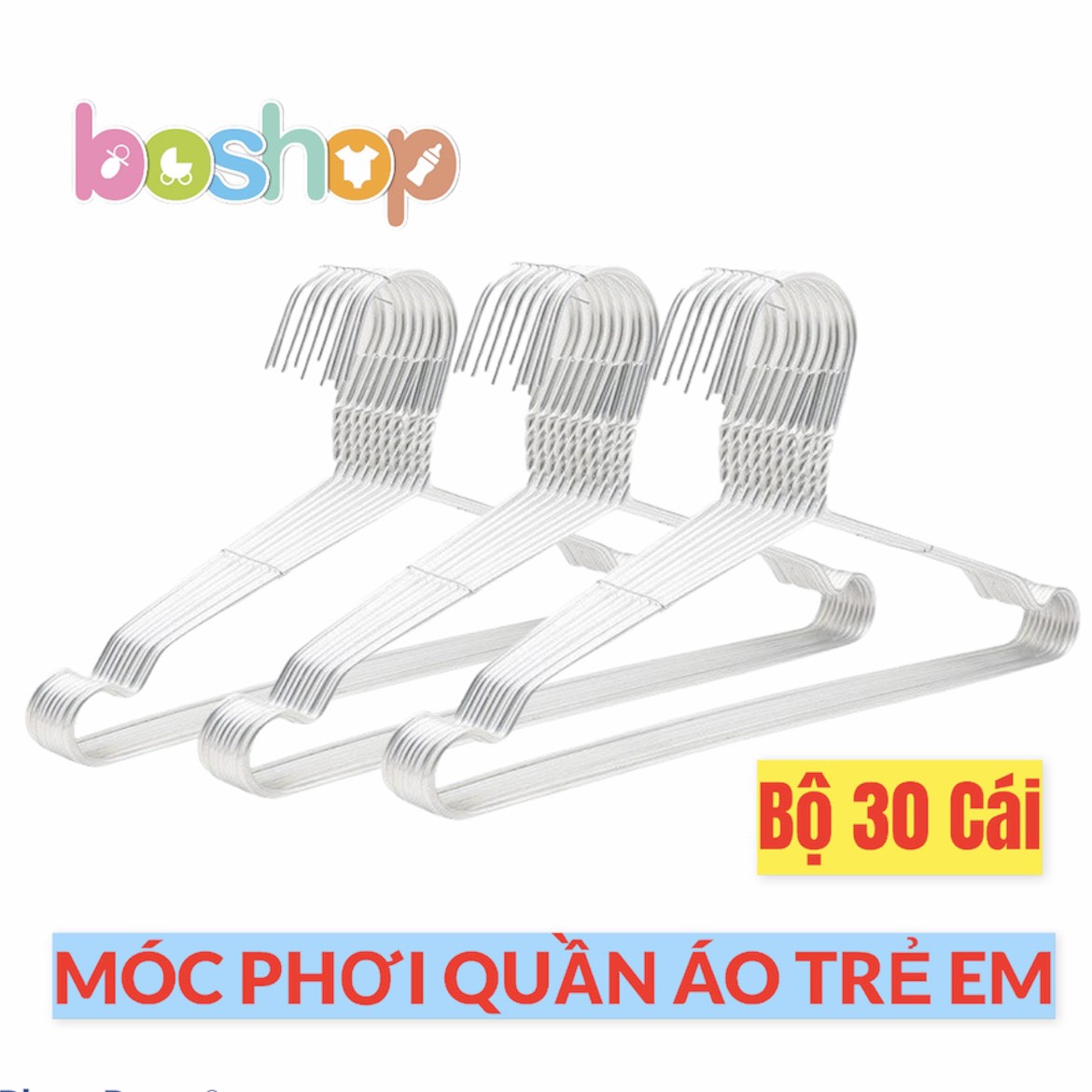 30 Móc Phơi Quần Áo Trẻ Em Không Rỉ