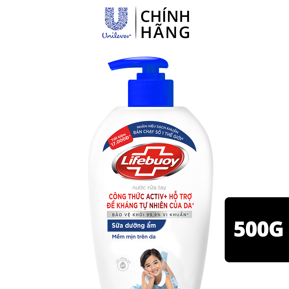 Nước rửa tay LifeBuoy 500g