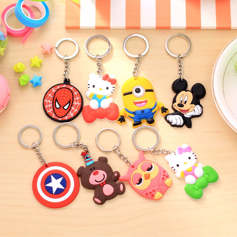 Móc khóa silicon cute nhiều hình đáng yêu