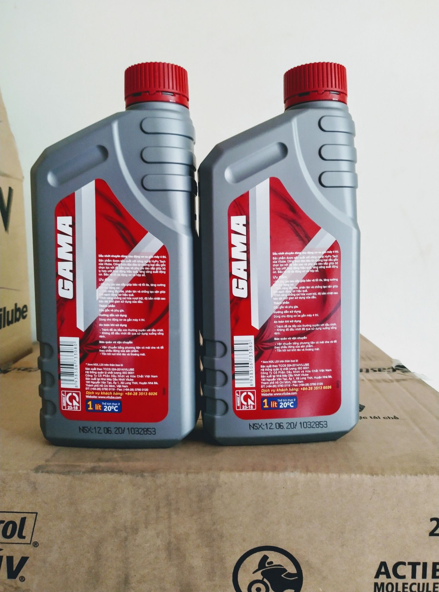 24 chai gamav1 lít dùng cho xe số