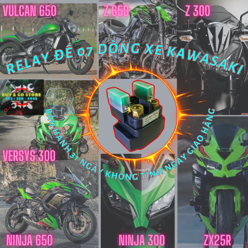 Rờ le đề kawasaki - Relay starting use for kawasaki. (Ninja/Z300, Zx25r, Vulcan/Z650 halogen, Versy300)