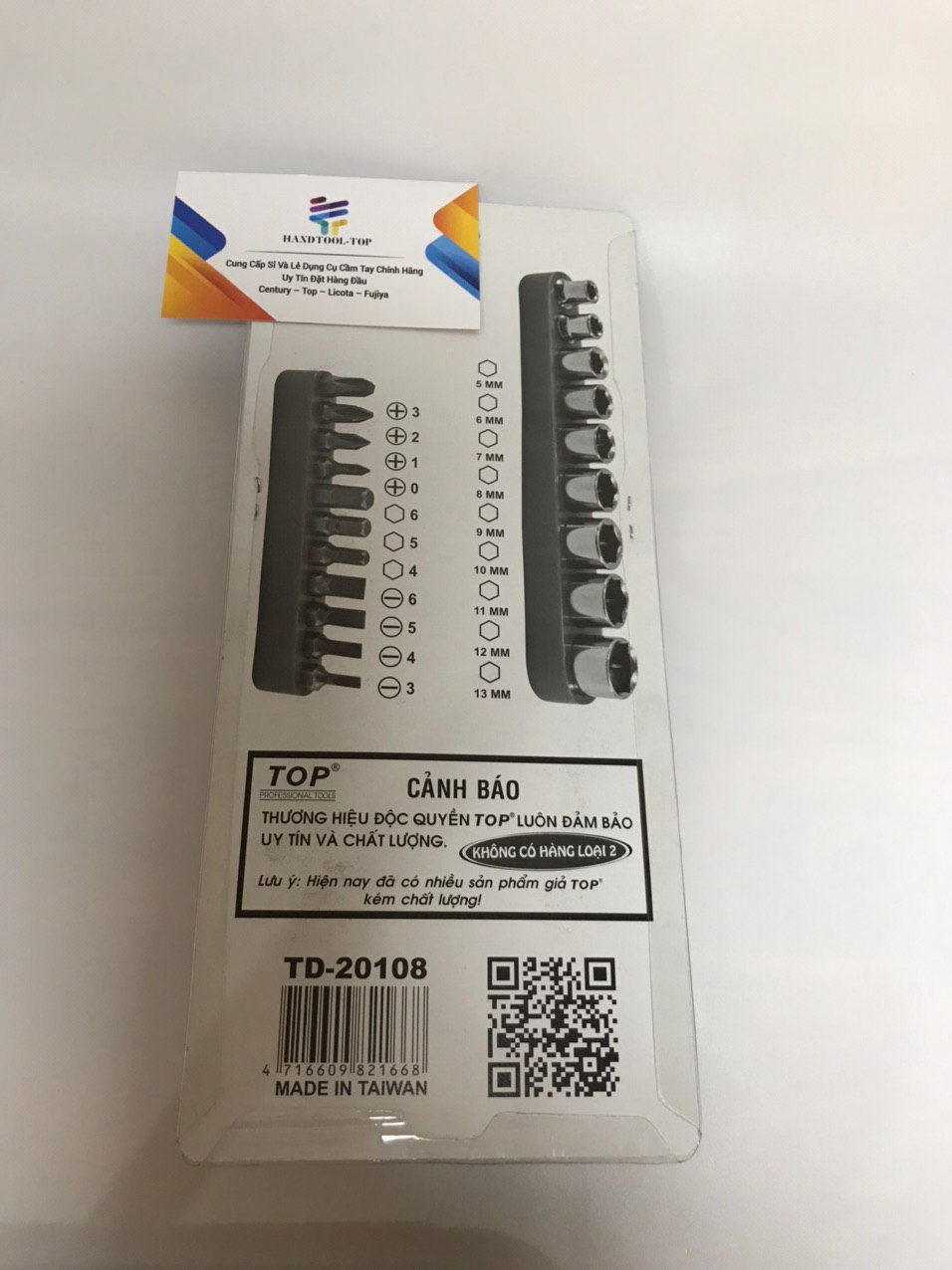 Bộ típ chữ T 22 món ( Top )  1/4  [ 5 -- 13 mm ]