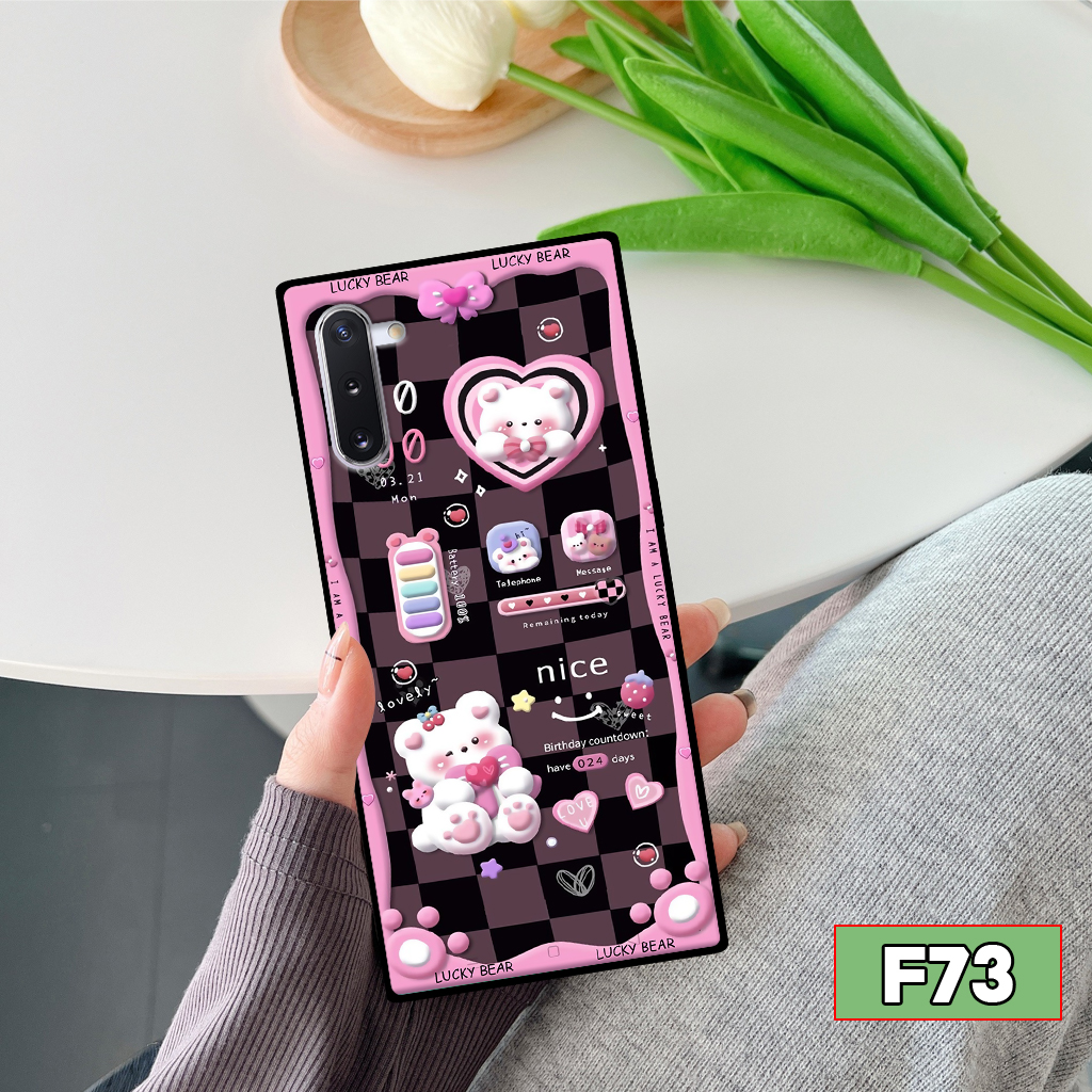 Ốp lưng Samsung Note 10/ Note 10 Plus/ Note 10+ hình thỏ, gấu nâu cute dễ thương