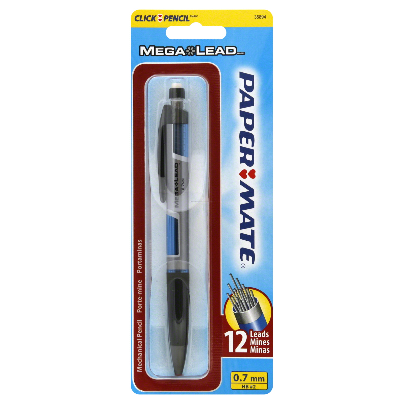 Bút chì bấm Paper Mate Mega Lead 0.7mm