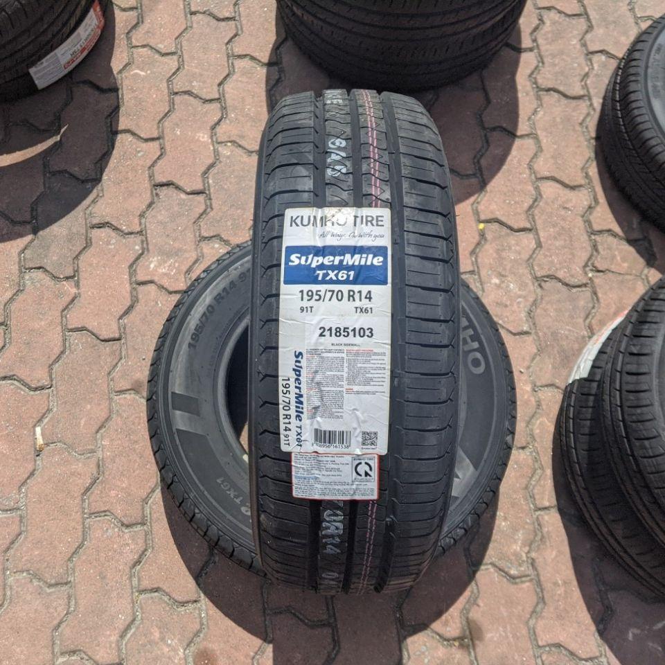 Lốp ô tô kumho 195/70r14 91t tx61