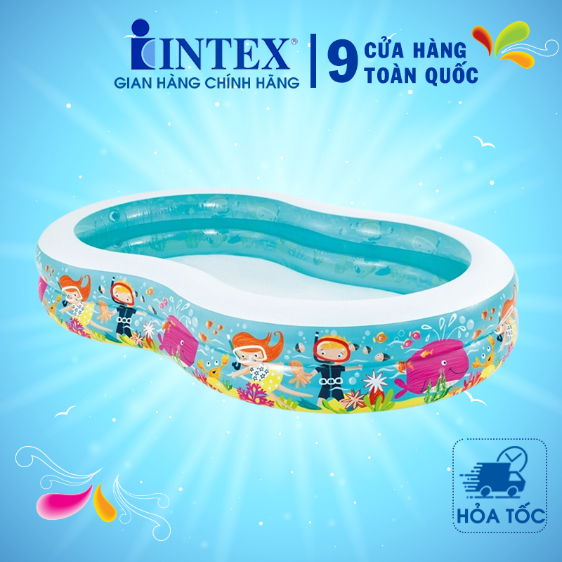Bê bơi phao INTEX đủ kiểu dáng kích cỡ - bể bơi phao chính hãng intex