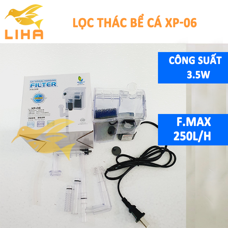 Lọc thác jeneca xp-06 - lọc treo mini xp06 cho bể cá cảnh