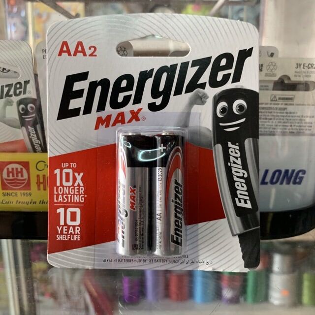 (Vỉ 2 Viên) Pin energizer AA - AAA cao cấp Max Alkaline