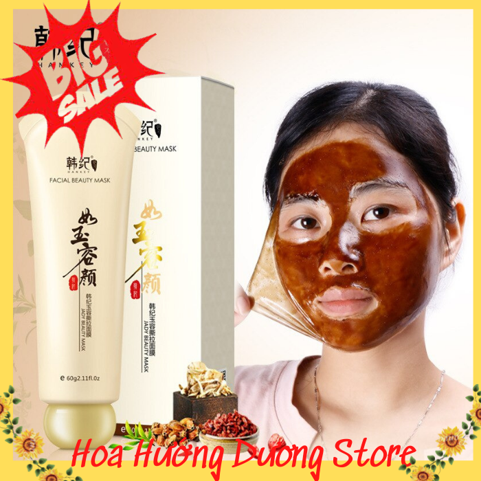 Mặt nạ nước lột mụn cám mụn đầu đen HANKEY FACIAL BEAUTY MASK 60g mặt nạ Nội Địa Trung