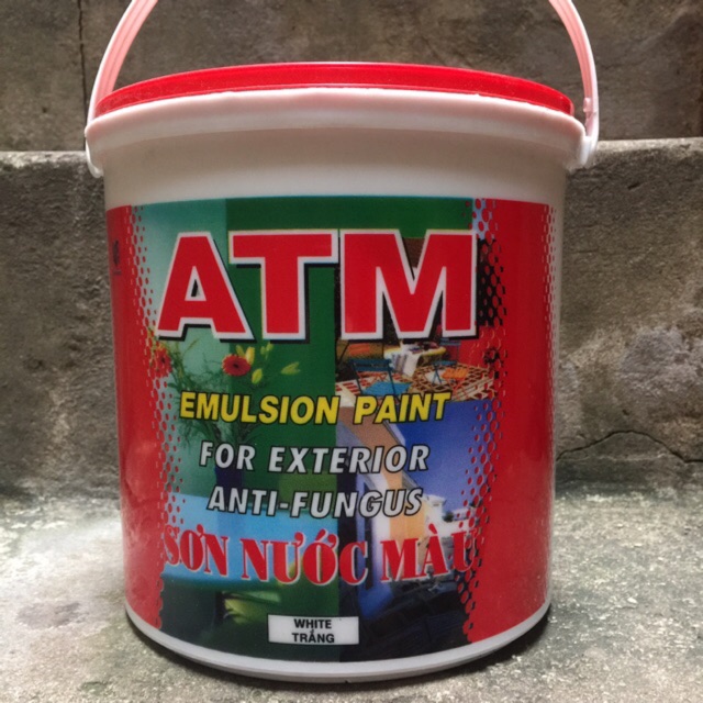 [NT] Sơn nước nội ngoại thất màu trắng ATM (3,5L) [Sơn chậu]