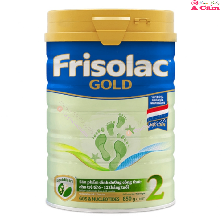 Sữa Frisolac Gold số 2 850g 6-12 tháng SHOP BABY A CẨM