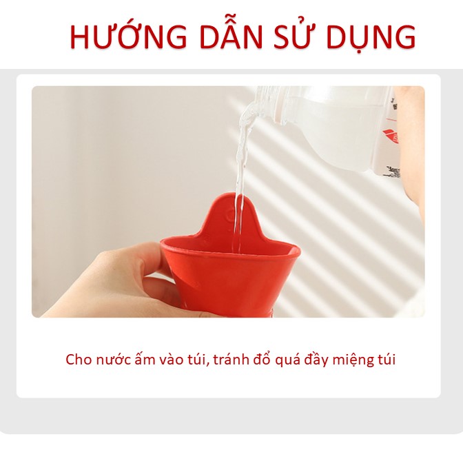 Túi chườm cao su nóng lạnh dung tích 2000ml