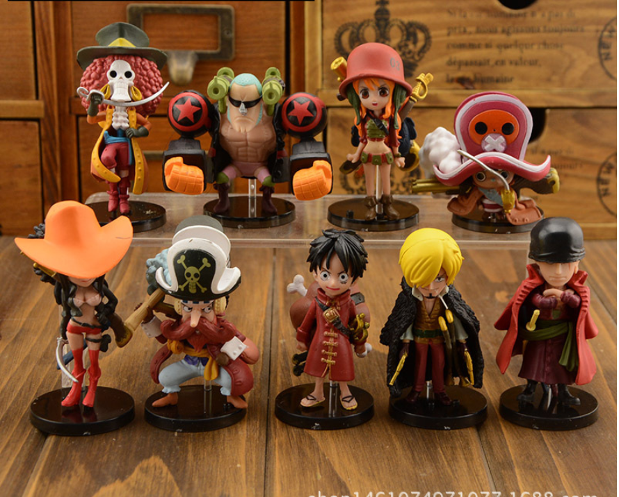 Mô Hình Figure one piece Combo Bộ 9 nhân vật team Luffy