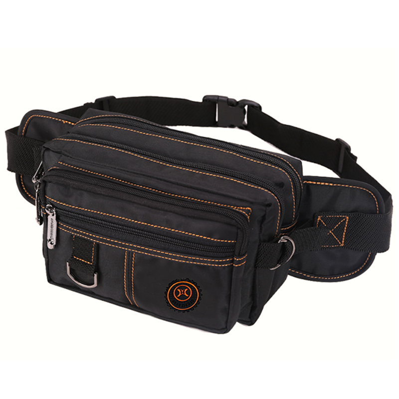 Túi đeo bụng đeo chéo vải mềm mại nhiều ngăn đa năng chống thấm nước cho nam nữ hàng cao cấp size 22cm