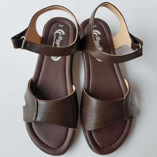 [HCM]Giày Sandal Đế Bệt Nữ BIGBEN Da Bò Thật Cao Cấp
