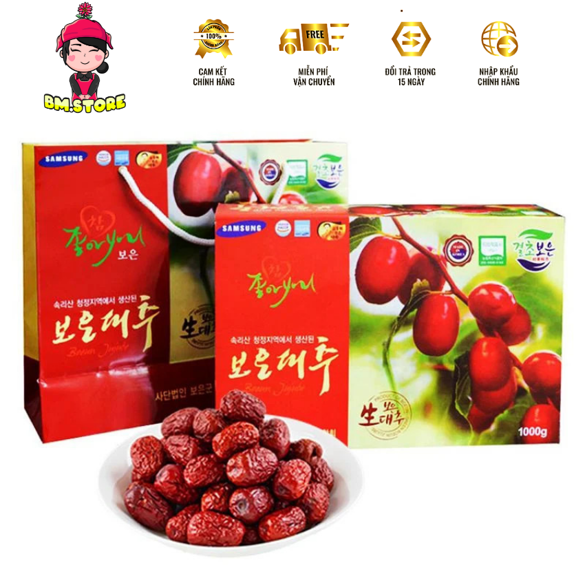 Táo đỏ SAMSUNG chuẩn Hàn Quốc loại 1kg hộp quà TẶNG kèm túi quai xách