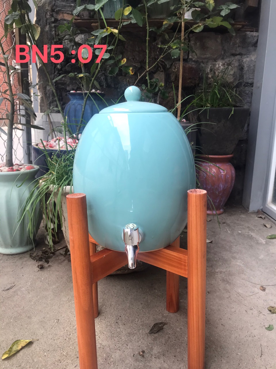 Bình nước sứ Bát Tràng 05 lít
