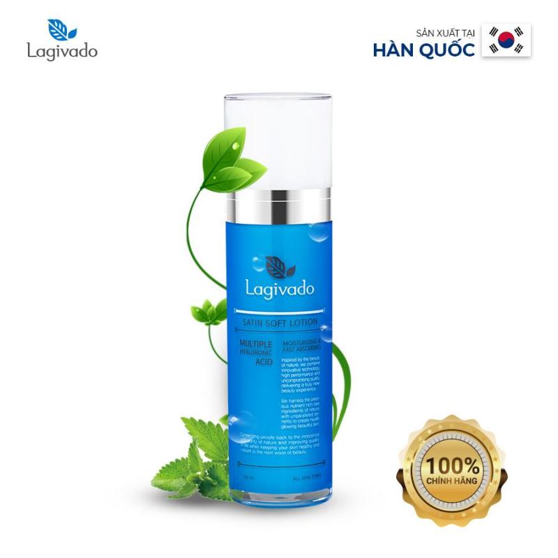 Sữa Dưỡng Da Mặt chính hãng Hàn Quốc Lagivado Satin Soft Lotion cấp ẩm tốt cho da 120 ml – Màu Xanh cao cấp