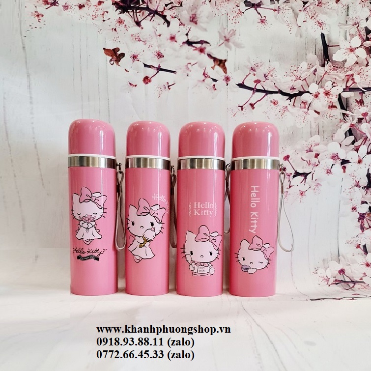 [HCM]bình giữ nhiệt kitty hồng - bình giữ nhiệt kitty