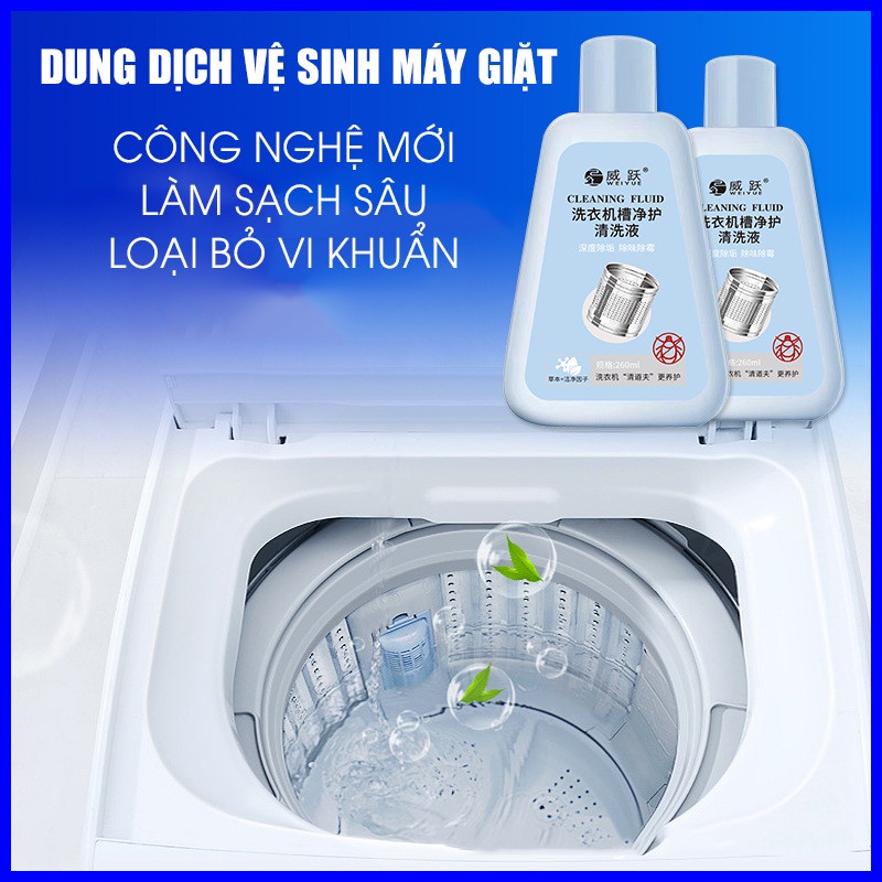Tẩy lồng máy giặt - Nước vệ sinh lồng giặt chuyên sử dụng cho các loại máy