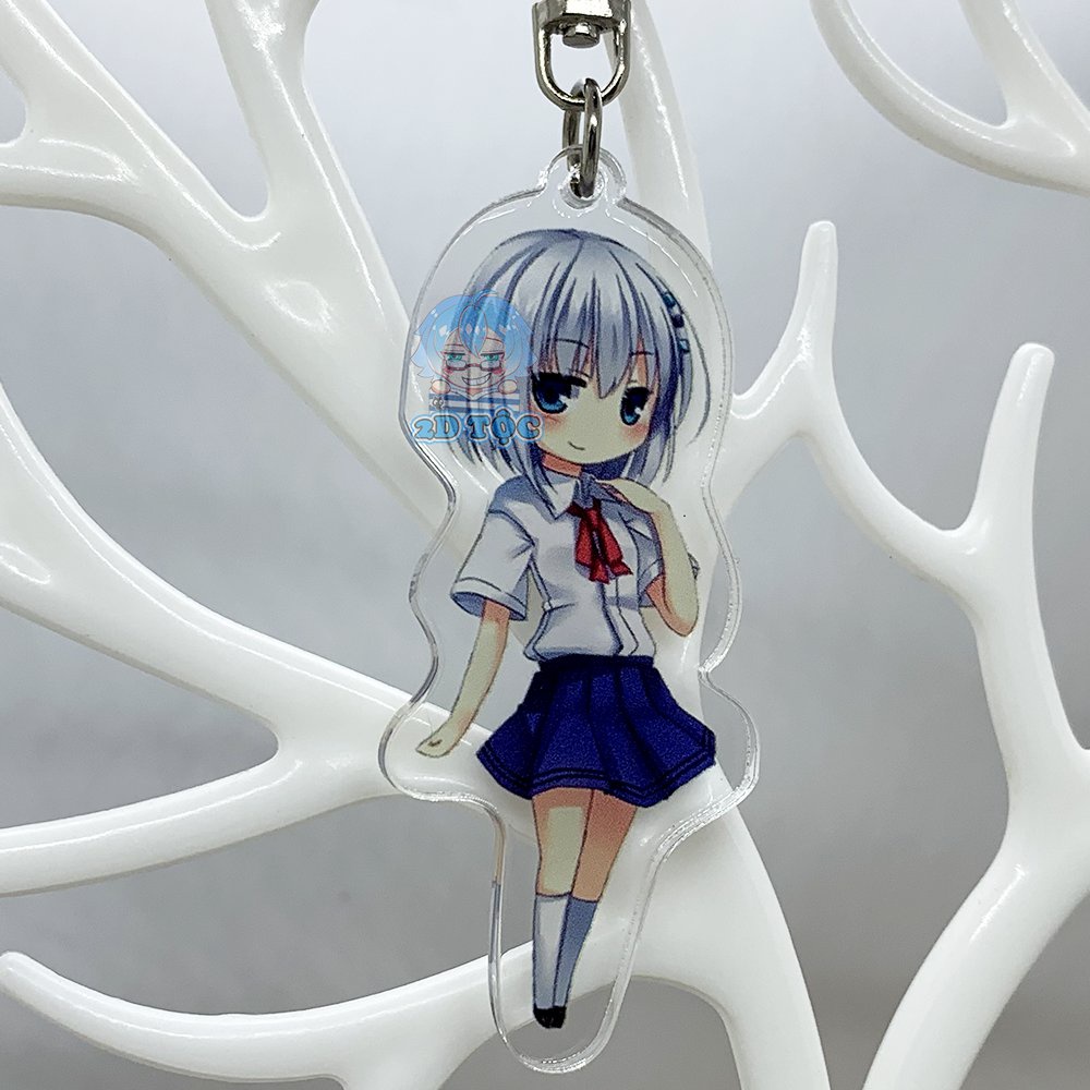 Móc khóa mica in 2 mặt sắc nét cao cấp anime manga light novel date a live