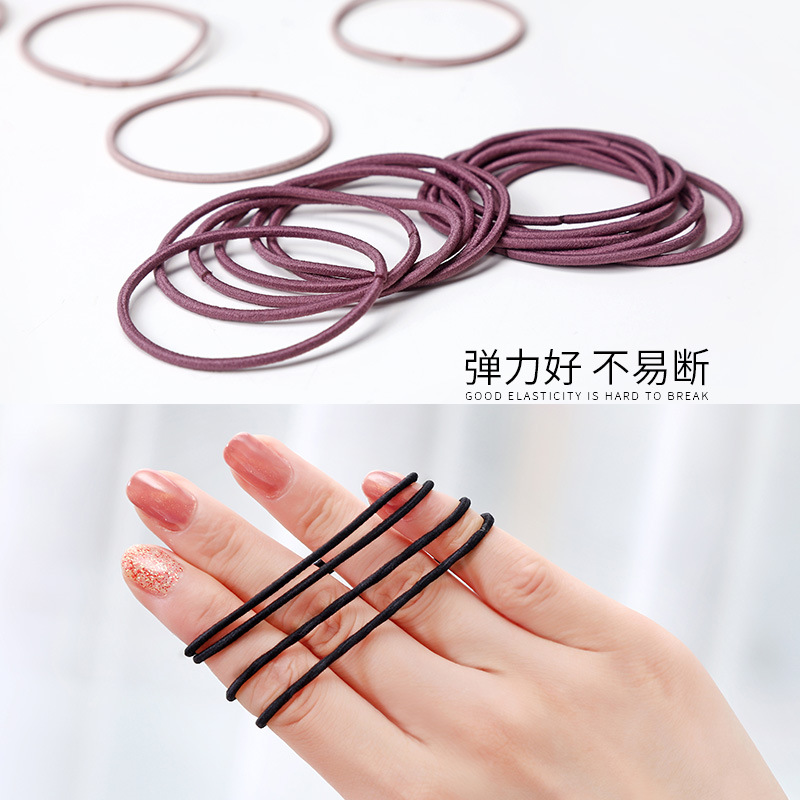 Set 100 dây chun buộc tóc- có túi zip