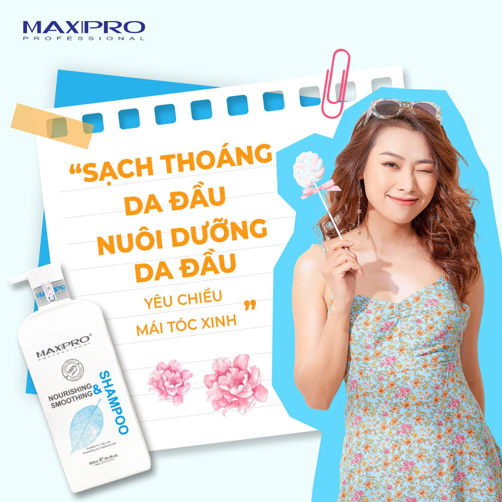 Dầu gội Maxipro kiểm dầu kích thích mọc tóc 800ml