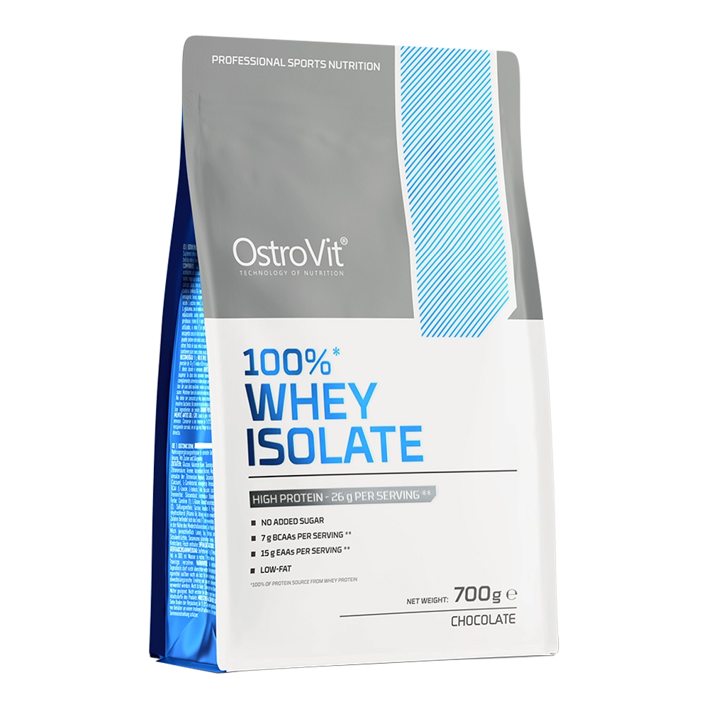 OstroVit Whey Protein Isolate (700g) 25g Protein With BCAAs, Gluten Free, Fast Absorbing, Easy Digesting 23 Servings Made In Poland