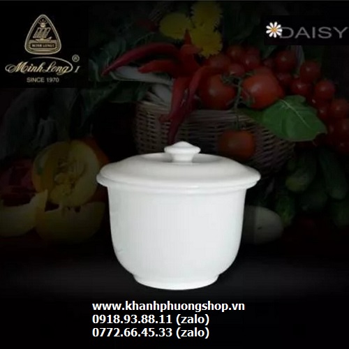 thố chưng tổ yến sứ Minh Long 0.52L (hai chén yến)