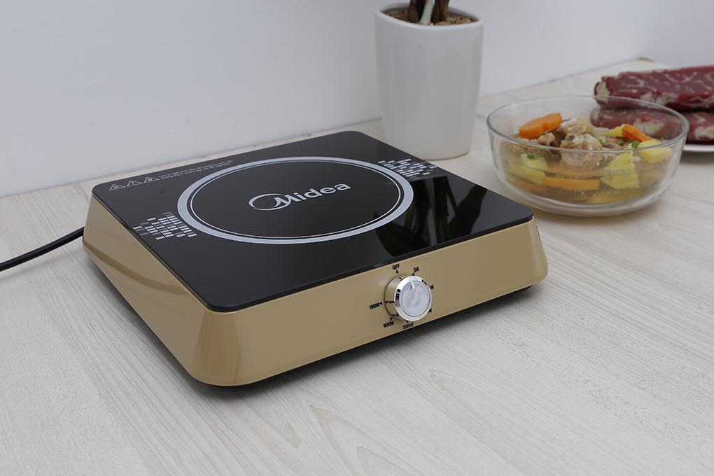 Bếp từ Midea MI-K1917EF(G) đen vàng