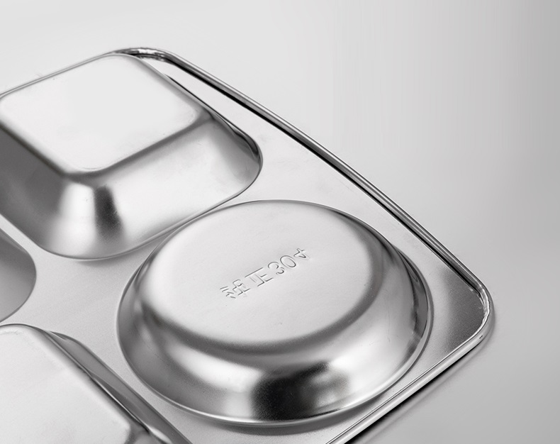 Khay Cơm Văn Phòng inox 304 6 Ngăn Tiện Dụng (Xước nhẹ)