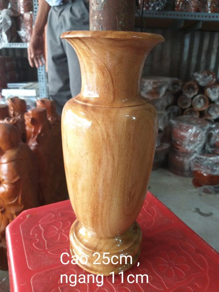 Ống đựng nhang gỗ gỏ cao 25cm